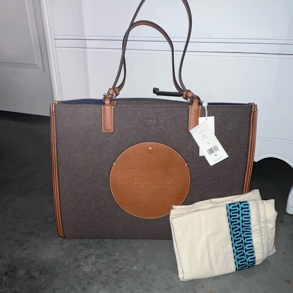 TORY BURCH ELLA FELT TOTE BRAND NEW W TAGS